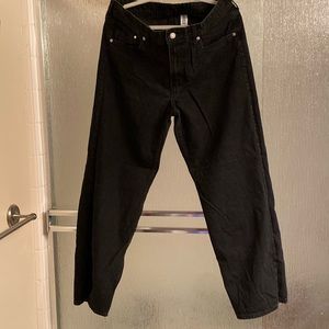 🛑 size 12 black jeans loose baggy H&M brand